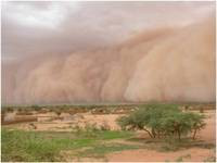 Soulèvement de poussières